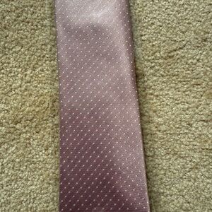 The Tie Bar - Mini Dots Mauve Stone Tie